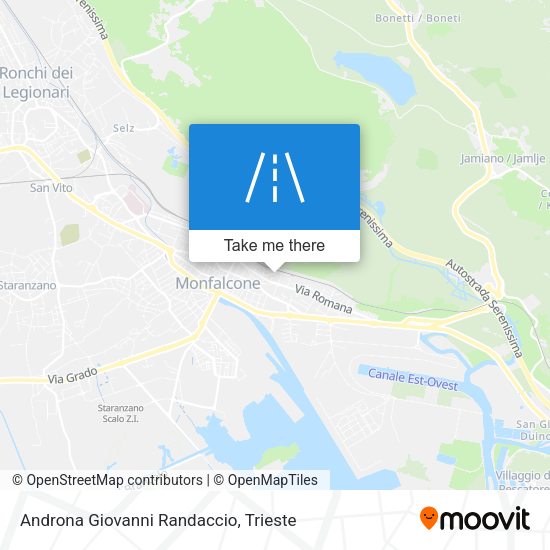 Androna Giovanni Randaccio map