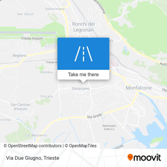 Via Due Giugno map