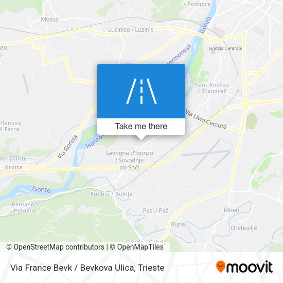 Via France Bevk / Bevkova Ulica map