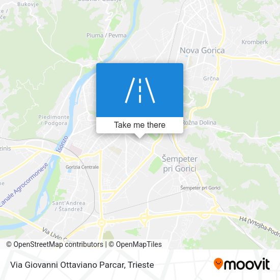Via Giovanni Ottaviano Parcar map