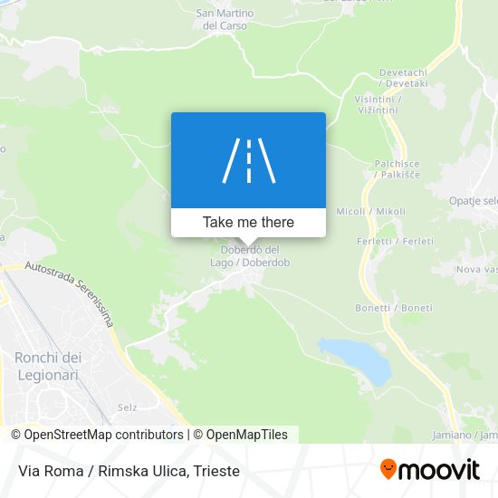 Via Roma / Rimska Ulica map