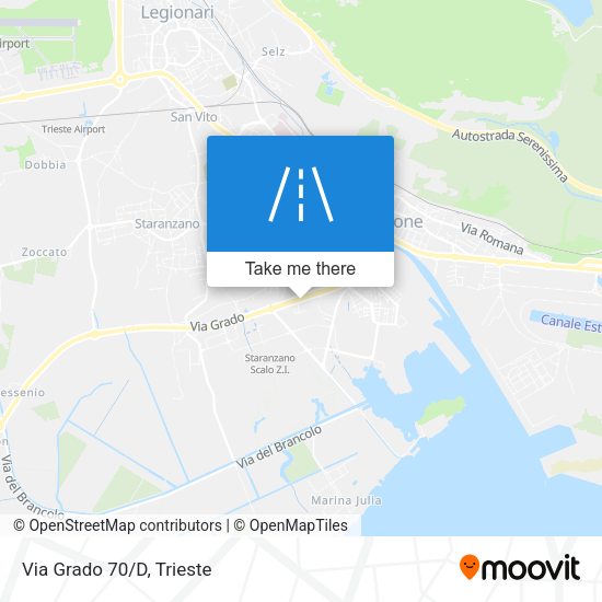 Via Grado 70/D map