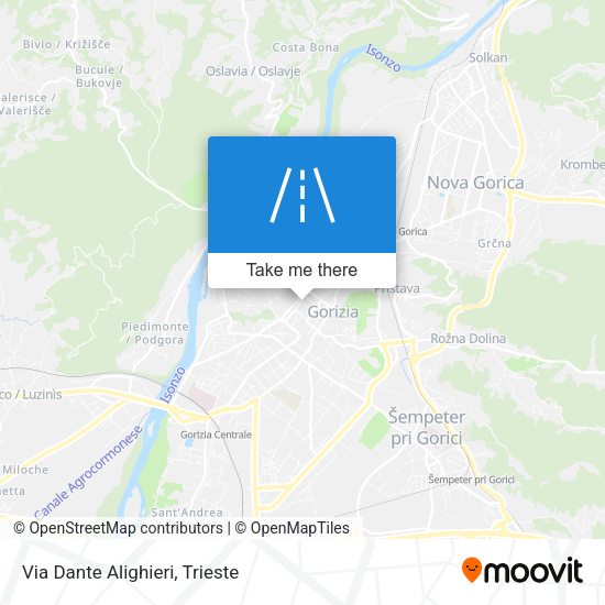 Via Dante Alighieri map