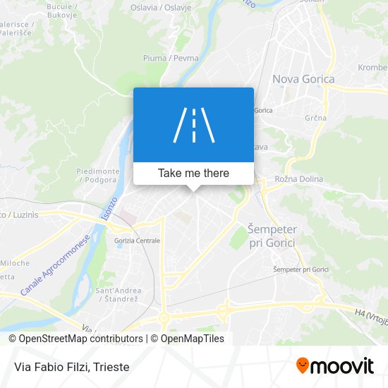 Via Fabio Filzi map