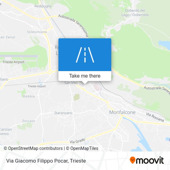 Via Giacomo Filippo Pocar map