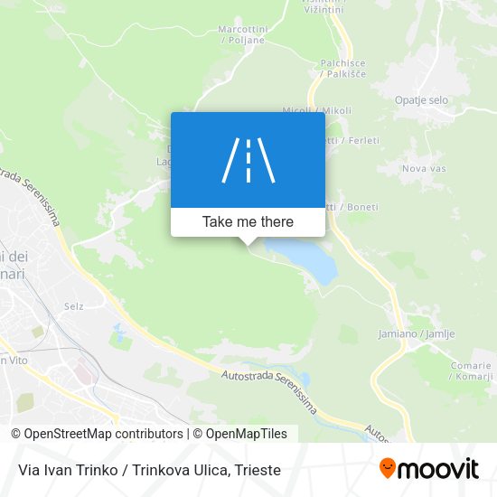 Via Ivan Trinko / Trinkova Ulica map