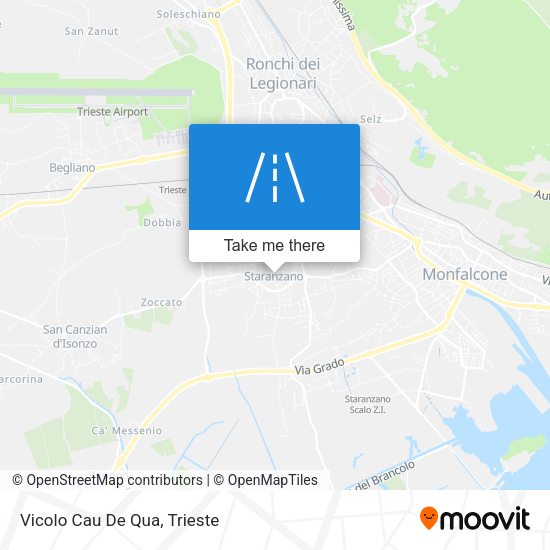 Vicolo Cau De Qua map