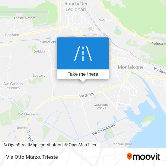 Via Otto Marzo map