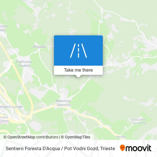 Sentiero Foresta D'Acqua / Pot Vodni Gozd map
