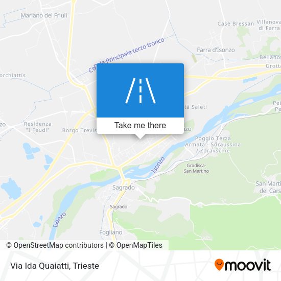 Via Ida Quaiatti map