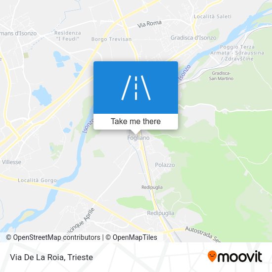 Via De La Roia map