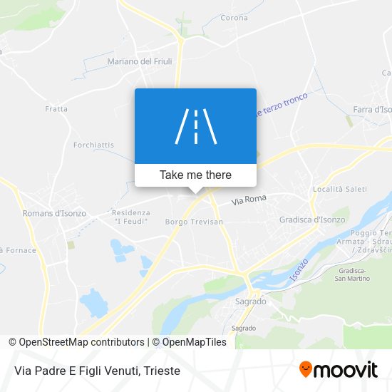 Via Padre E Figli Venuti map