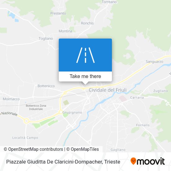 Piazzale Giuditta De Claricini-Dornpacher map