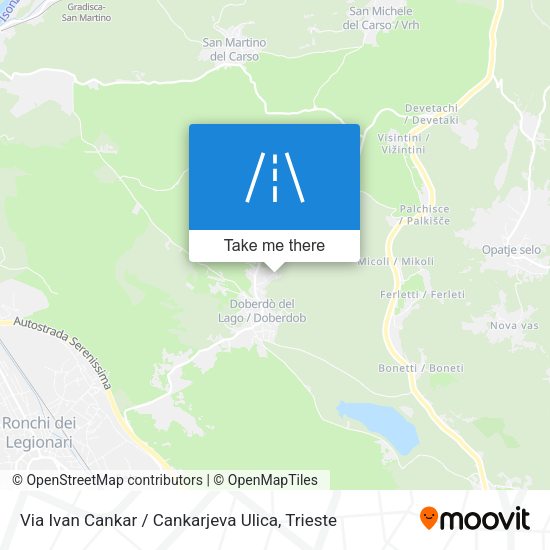 Via Ivan Cankar / Cankarjeva Ulica map