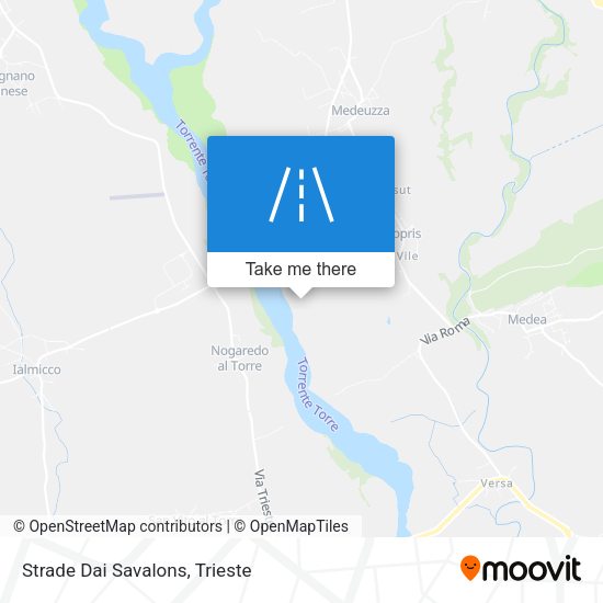 Strade Dai Savalons map