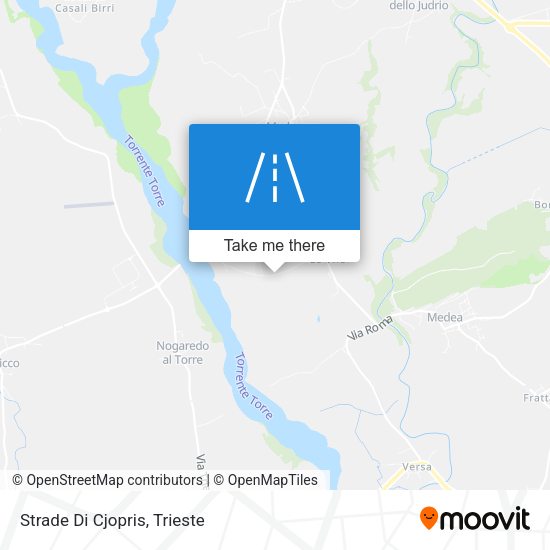Strade Di Cjopris map