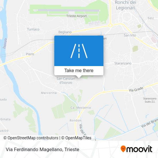 Via Ferdinando Magellano map