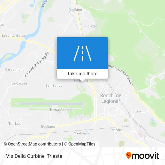 Via Della Curbine map