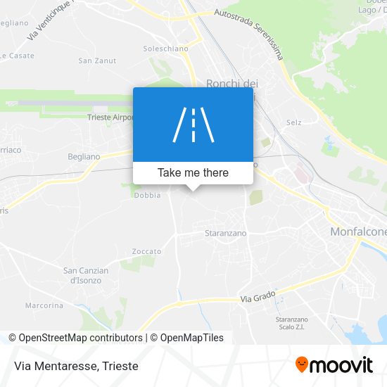 Via Mentaresse map