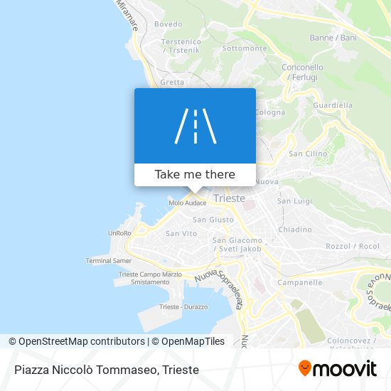 Piazza Niccolò Tommaseo map