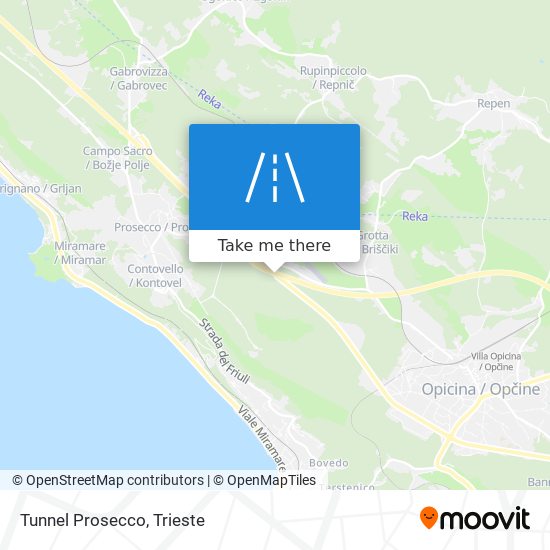 Tunnel Prosecco map