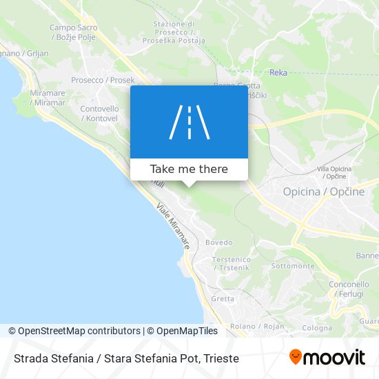 Strada Stefania / Stara Stefania Pot map