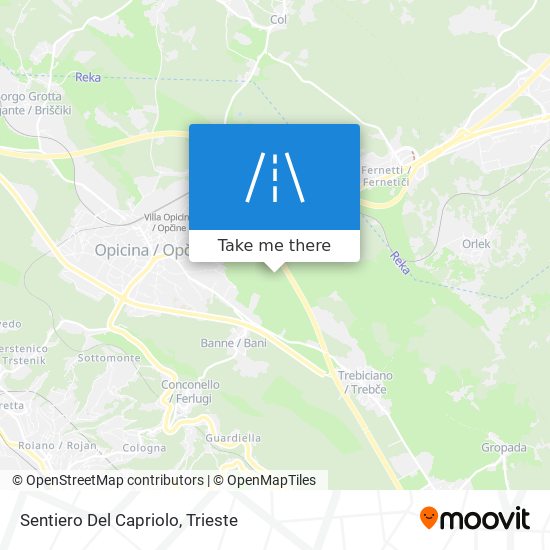 Sentiero Del Capriolo map