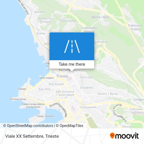 Viale XX Settembre map