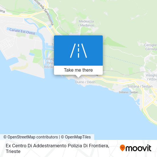 Ex Centro Di Addestramento Polizia Di Frontiera map