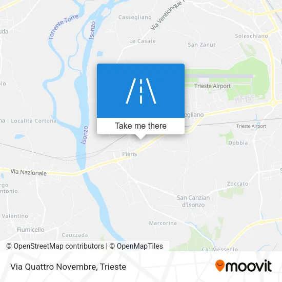 Via Quattro Novembre map
