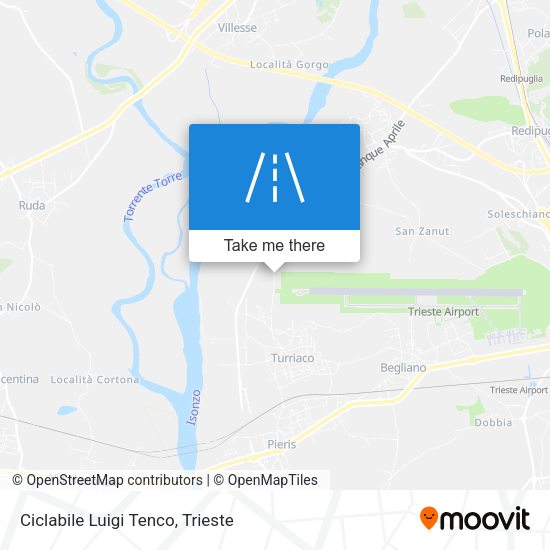 Ciclabile Luigi Tenco map