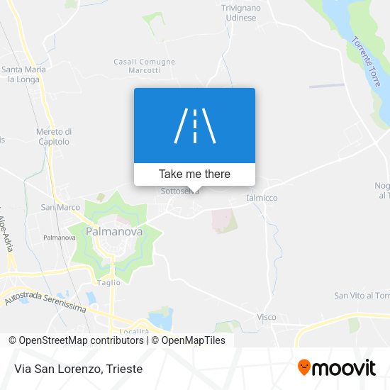 Via San Lorenzo map