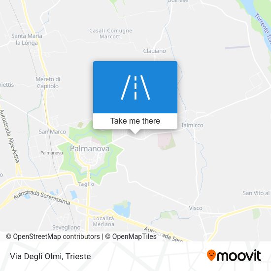 Via Degli Olmi map