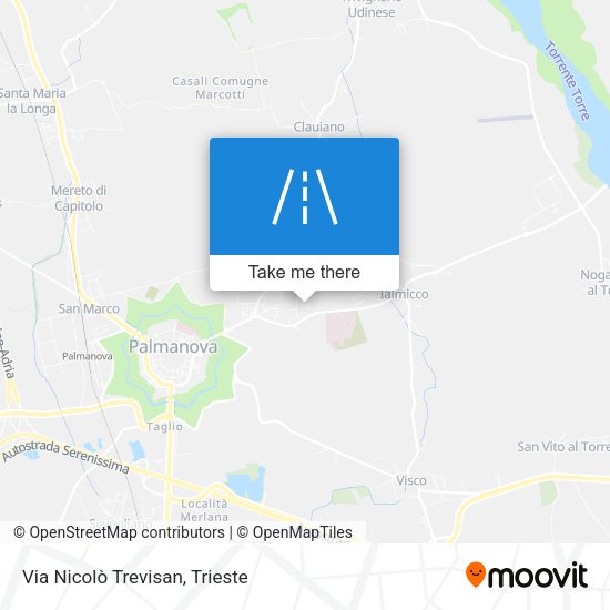 Via Nicolò Trevisan map