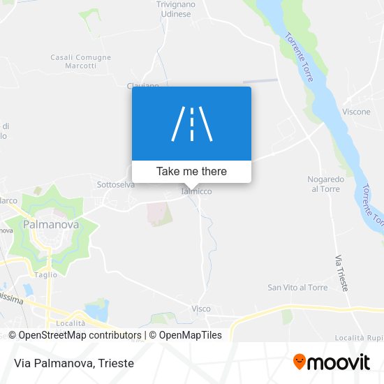 Via Palmanova map