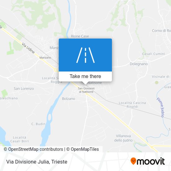 Via Divisione Julia map