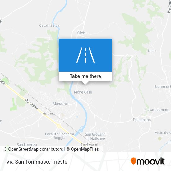 Via San Tommaso map