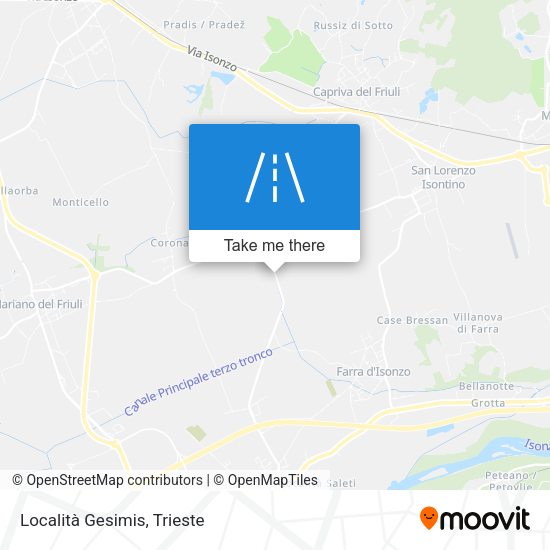 Località Gesimis map