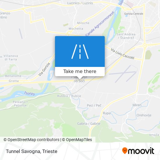 Tunnel Savogna map