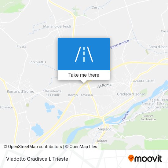 Viadotto Gradisca I map