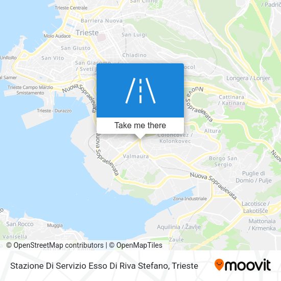 Stazione Di Servizio Esso Di Riva Stefano map