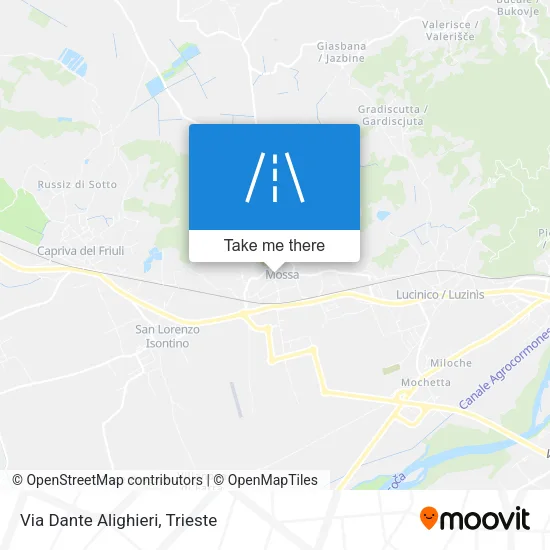 Via Dante Alighieri map