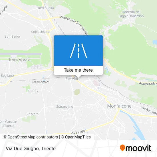 Via Due Giugno map