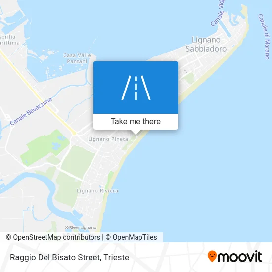 Raggio Del Bisato Street map