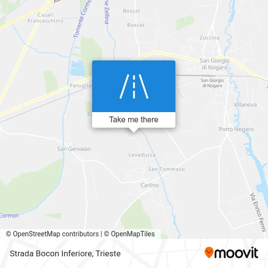 Bocon Inferiore Street map