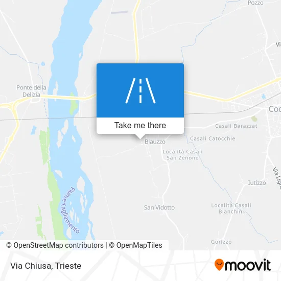 Chiusa Street map