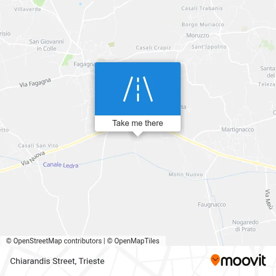 Chiarandis Street map