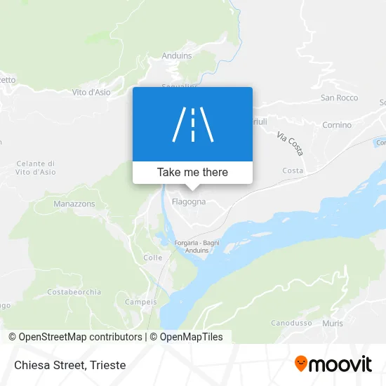 Chiesa Street map