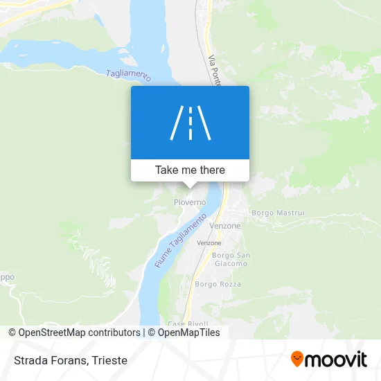 Strada Forans map