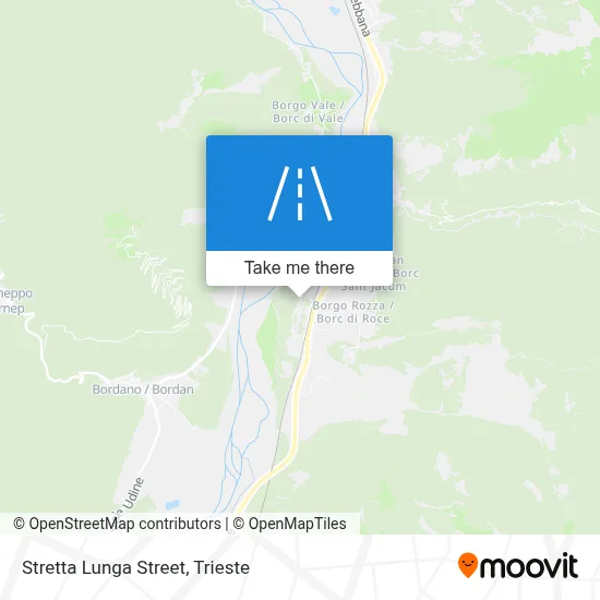 Stretta Lunga Street map